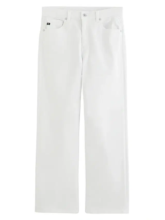 AG Jeans Women's Brinley Stretch Mid-Rise Straight Crop Jeans - White
