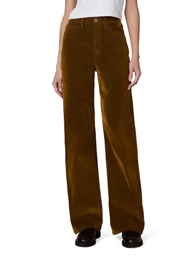 Joe's Jeans Women's The Mia Stretch Flocked Wide-Leg Jeans - Bronze Brown | Thumbnail 3 Joe's Jeans Women's The Mia Stretch Flocked Wide-Leg Jeans - Bronze Brown | Thumbnail 3