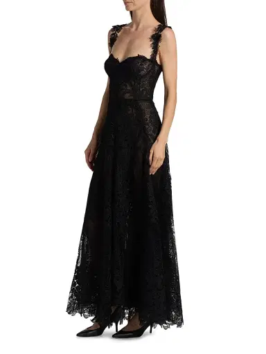 Oscar de la Renta Women's Foxgloves Guipure Lace Gown | Thumbnail 4