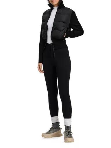Canada Goose Women's Hybridge Wide Quilt Puffer Jacket - Black Noir - Size XL | Thumbnail 2