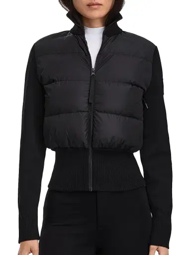 Canada Goose Women's Hybridge Wide Quilt Puffer Jacket - Black Noir - Size XL | Thumbnail 3