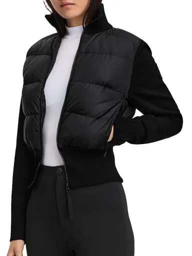 Canada Goose Women's Hybridge Wide Quilt Puffer Jacket - Black Noir - Size XL | Thumbnail 4