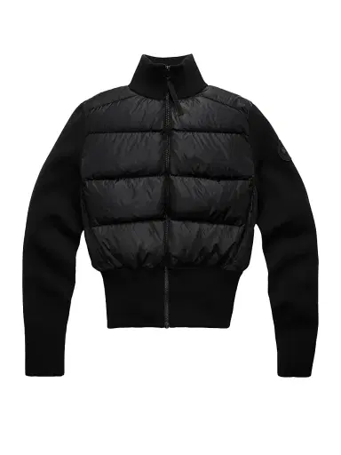Canada Goose Women's Hybridge Wide Quilt Puffer Jacket - Black Noir - Size XL | Thumbnail 1