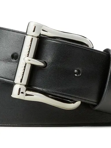 Polo Ralph Lauren Men's Chunky Roller-Buckle Leather Belt - Black | Thumbnail 4 Polo Ralph Lauren Men's Chunky Roller-Buckle Leather Belt - Black | Thumbnail 4