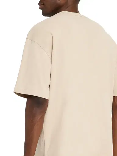 Lemaire Men's Cotton-Linen Crewneck Boxy T-Shirt - Warm Beige | Thumbnail 4