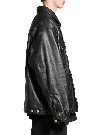 Balenciaga Men's Oversized Padded Jacket - Black | Thumbnail 5