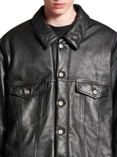 Balenciaga Men's Oversized Padded Jacket - Black | Thumbnail 6