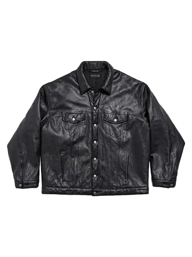 Balenciaga Men's Oversized Padded Jacket - Black | Thumbnail 1