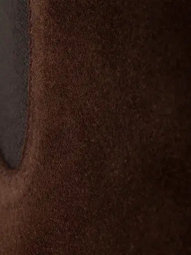 Prada Men's Suede Chelsea Boots - Brown | Thumbnail 4