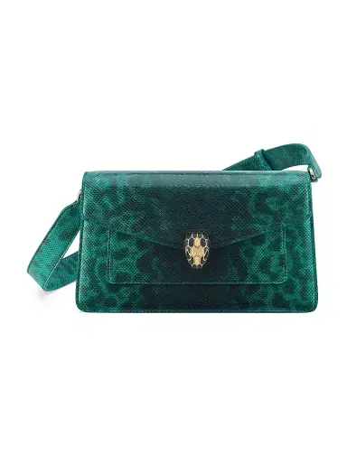 BVLGARI Women's Serpenti Forever Karung Shoulder Bag - Smeraldo Prezioso | Thumbnail 3