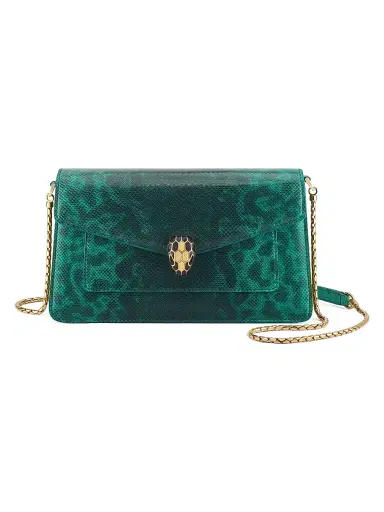 BVLGARI Women's Serpenti Forever Karung Shoulder Bag - Smeraldo Prezioso | Thumbnail 1