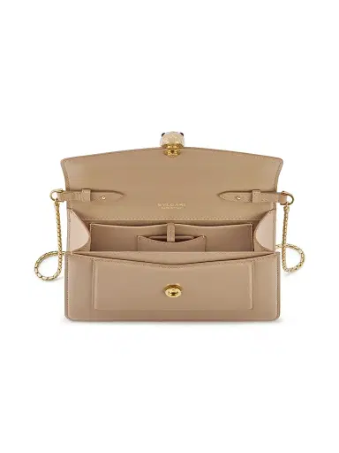 BVLGARI Women's Serpenti Forever Leather Shoulder Bag - Travertine | Thumbnail 2 BVLGARI Women's Serpenti Forever Leather Shoulder Bag - Travertine | Thumbnail 2