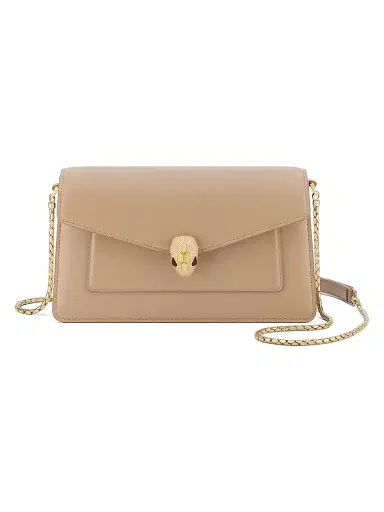 BVLGARI Women's Serpenti Forever Leather Shoulder Bag - Travertine | Thumbnail 3 BVLGARI Women's Serpenti Forever Leather Shoulder Bag - Travertine | Thumbnail 3