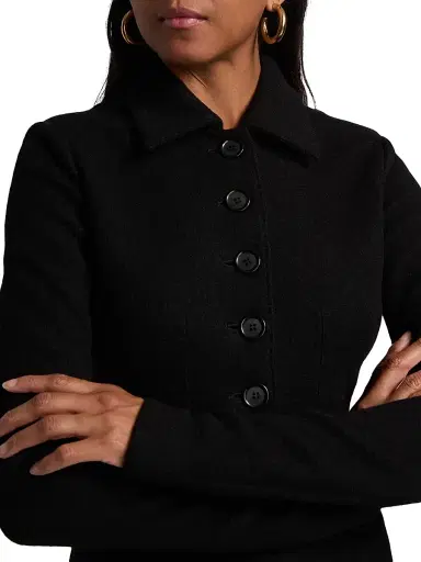 Dolce & Gabbana Women's Tailored Boiled Wool Jacket | Thumbnail 6 Dolce & Gabbana Women's Tailored Boiled Wool Jacket | Thumbnail 6