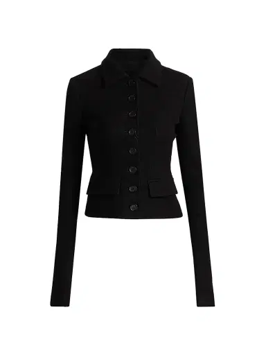 Dolce & Gabbana Women's Tailored Boiled Wool Jacket | Thumbnail 1 Dolce & Gabbana Women's Tailored Boiled Wool Jacket | Thumbnail 1