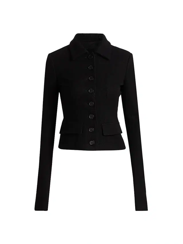 Dolce & Gabbana Women's Tailored Boiled Wool Jacket - Nero