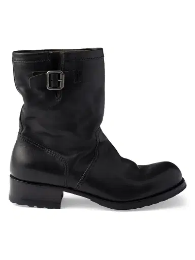 Prada Men's Leather Mid-Calf Boots | Thumbnail 1 Prada Men's Leather Mid-Calf Boots | Thumbnail 1