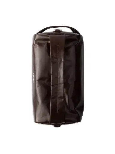 Prada Men's Leather Shoulder Bag - Brown | Thumbnail 6