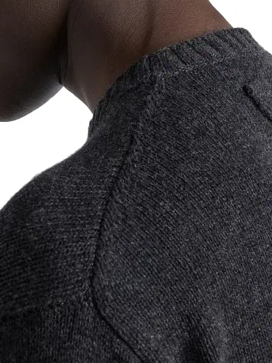 Prada Men's Cashmere Crewneck Sweater - Grey | Thumbnail 4