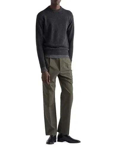 Prada Men's Cashmere Crewneck Sweater - Grey | Thumbnail 6
