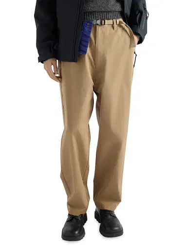 Prada Men's Technical Fabric Pants - Beige Khaki | Thumbnail 2
