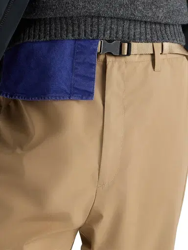 Prada Men's Technical Fabric Pants - Beige Khaki | Thumbnail 4