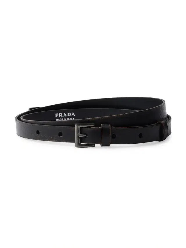 Prada Men's Leather Belt - Black