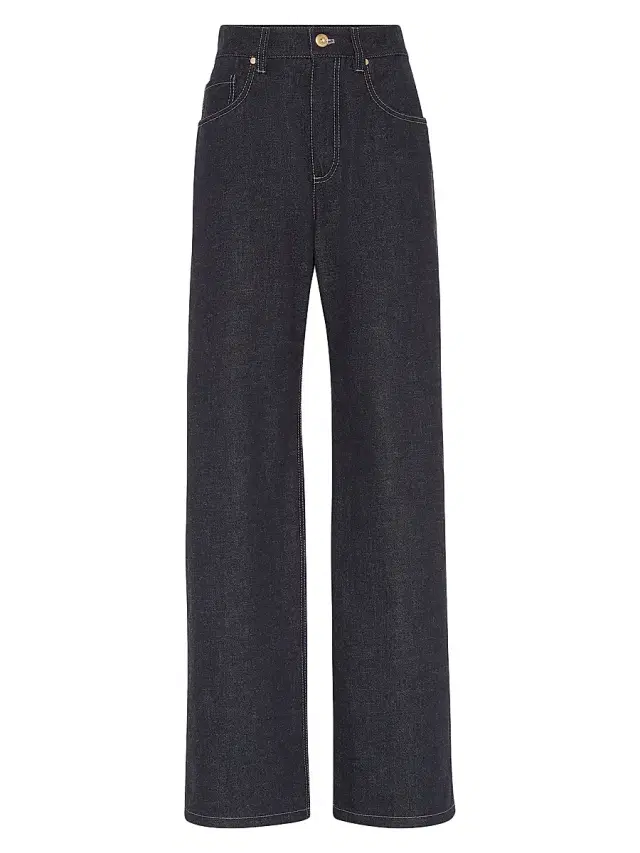 Women's No Fade Denim Contemporary Loose Jeans - Dark Denim