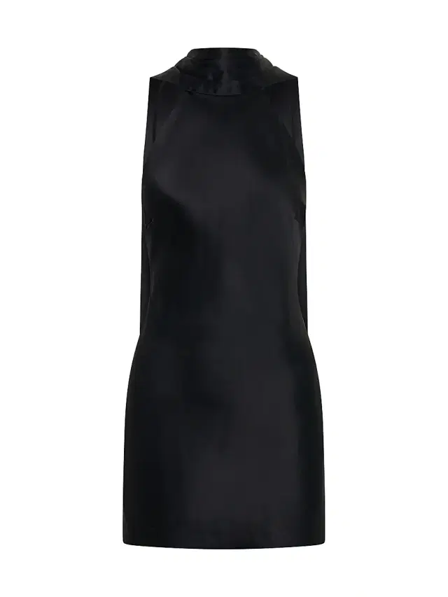 Nicholas the Label Women's Lita Satin Scarf Open-Back Minidress - Black