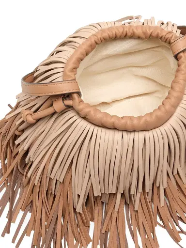 Zimmermann Women's Colorblocked Fringed Leather Crossbody Bag | Thumbnail 4 Zimmermann Women's Colorblocked Fringed Leather Crossbody Bag | Thumbnail 4
