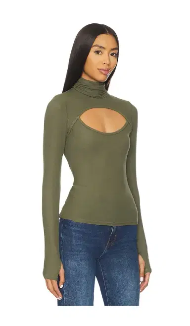 Michael Lauren Cade Long Sleeve Turtleneck Top | Thumbnail 2