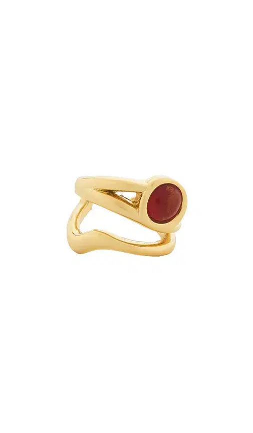 Amber Honey Resin Ear Cuff