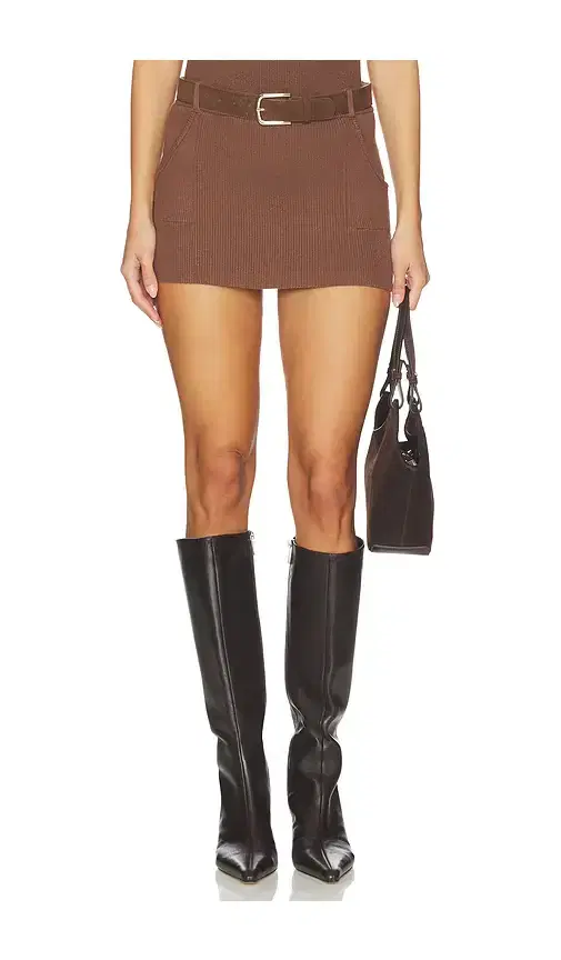 SOVERE Elsa Knit Mini Skirt