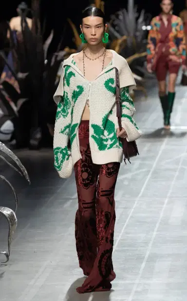 Etro Devoré Chiffon Flared Pants | Thumbnail 2