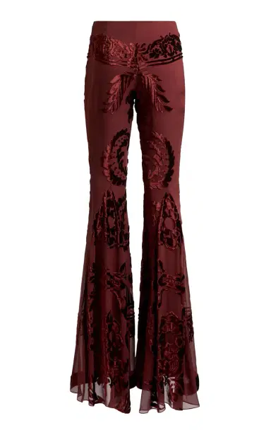 Etro Devoré Chiffon Flared Pants | Thumbnail 3