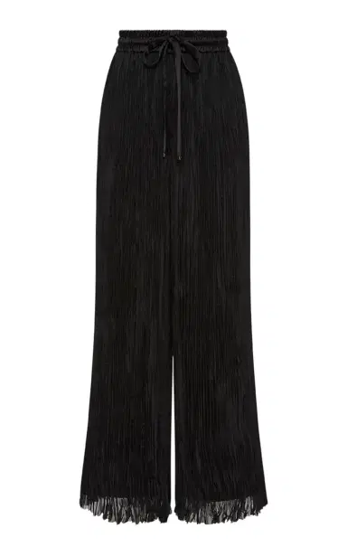 Aje Aerial Pleated Palazzo Pant - Black | Thumbnail 1
