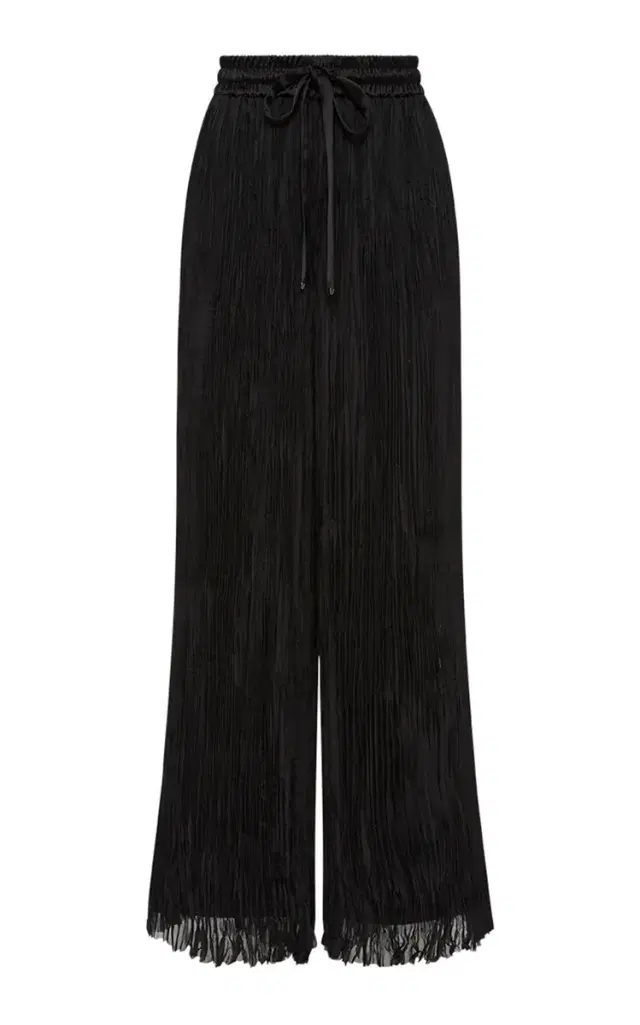 Aerial Pleated Palazzo Pant - Black Aerial Pleated Palazzo Pant - Black