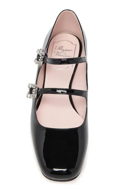 Roger Vivier Mini Tres Vivier Patent Flats | Thumbnail 2