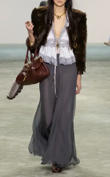 Chloé Shearling-Leather Cropped Jacket | Thumbnail 2