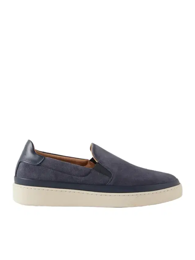 Mulo Leather-Trimmed Suede Slip-On Sneakers - Men