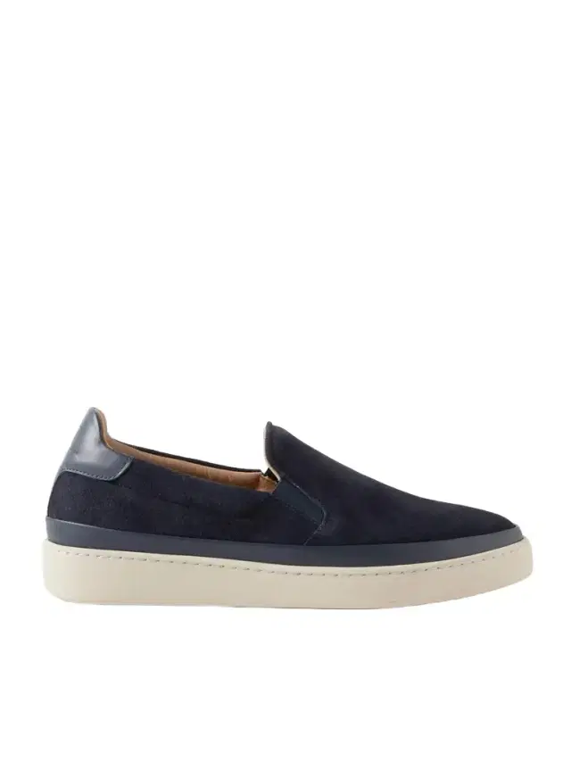 Mulo Leather-Trimmed Suede Slip-On Sneakers - Men