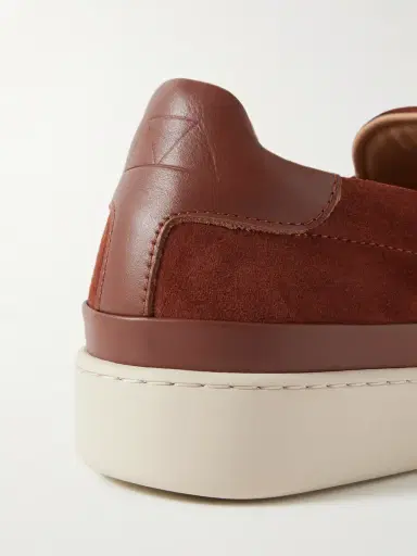 Mulo Leather-Trimmed Suede Slip-On Sneakers - Men | Thumbnail 5 Mulo Leather-Trimmed Suede Slip-On Sneakers - Men | Thumbnail 5