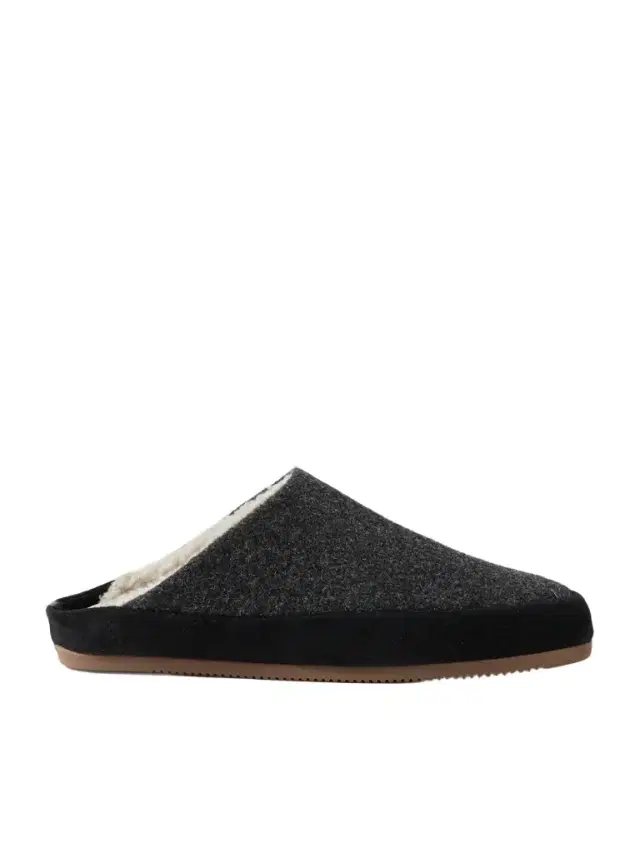 Mulo Suede-Trimmed Shearling-Lined Wool Slippers - Men