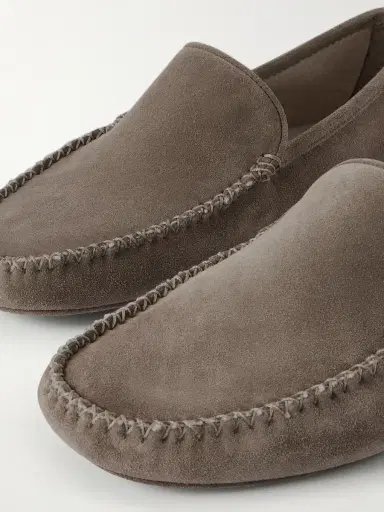 Thom Sweeney Cashmere-Lined Suede Slippers - Men | Thumbnail 4 Thom Sweeney Cashmere-Lined Suede Slippers - Men | Thumbnail 4