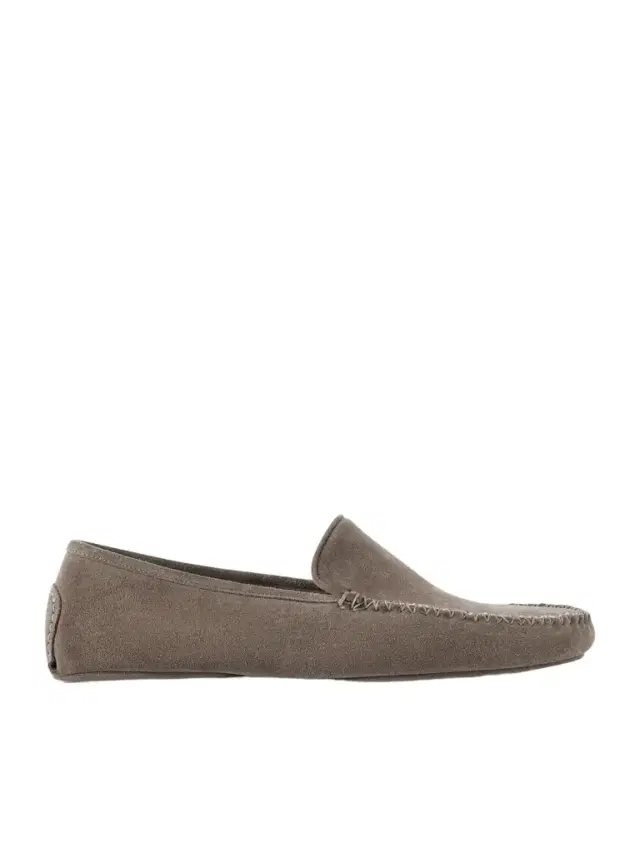 Thom Sweeney Cashmere-Lined Suede Slippers - Men