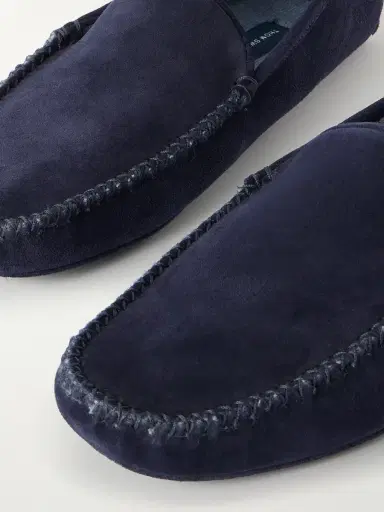 Thom Sweeney Cashmere-Lined Suede Slippers - Men | Thumbnail 4 Thom Sweeney Cashmere-Lined Suede Slippers - Men | Thumbnail 4