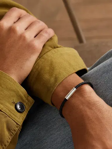 LE GRAMME 7g Sterling Silver and Leather Cable Bracelet - Men | Thumbnail 2 LE GRAMME 7g Sterling Silver and Leather Cable Bracelet - Men | Thumbnail 2