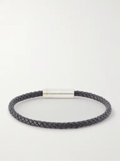 LE GRAMME 7g Sterling Silver and Leather Cable Bracelet - Men | Thumbnail 3 LE GRAMME 7g Sterling Silver and Leather Cable Bracelet - Men | Thumbnail 3