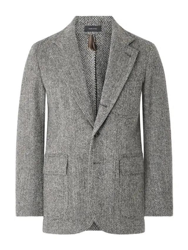 Games Mk. VII Unstructured Herringbone Harris Wool-Tweed Blazer - Men