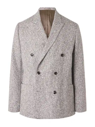 NN07 Jordin 1087 Double-Breasted Recycled-Herringbone Suit Jacket - Men | Thumbnail 1
